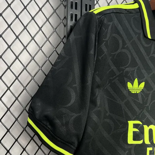 Camisa Única Real Madrid X Preto e Neon 2024/2025  — view 5