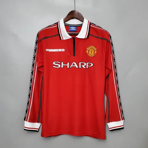 1998-1999 Retro Langarm Manchester United Heimtrikot  — view 1