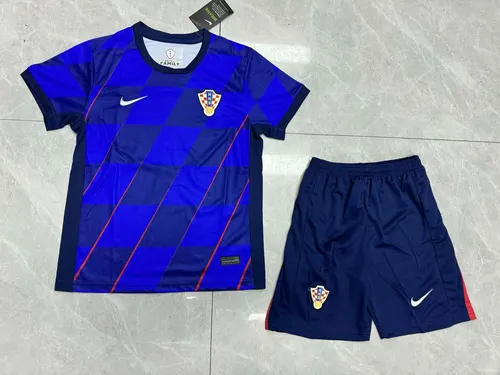 2024 Croatia National Team Away Football Shirt  Kids Size