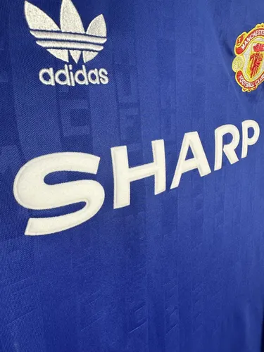 1988-1990 Maillot Rétro Manches Longues Manchester United Third Away Football  — view 6