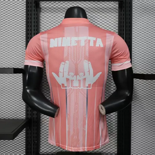 2025/2026 Maillot de football version joueur édition spéciale rose de l'Olympique de Marseille  — view 2