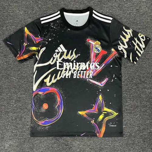 2025/2026 Real Madrid Special Edition Black and red Football Jersey  — view 1