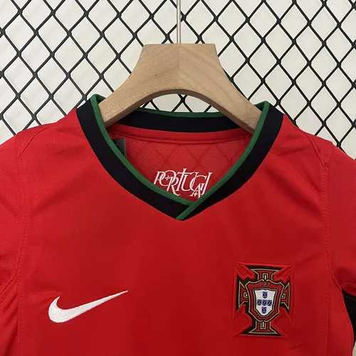 2024 Portugal Heim Fußballtrikot   Kindergröße — view 3