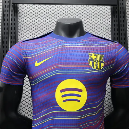 2025/2026 Camiseta de Fútbol Versión Jugador Barcelona Mono de Precompetición  — view 3
