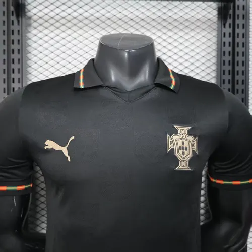 2026 Spielerversion Portugal Black Panther Trikot AAA Fanqualität — view 3