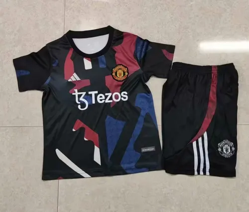 2025/2026 Manchester United pre-season training uniform football shirt  children's size — view 1
