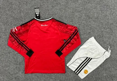 2025/2026 Langarm Manchester United Heim Fußballtrikot  Kindergröße — view 2