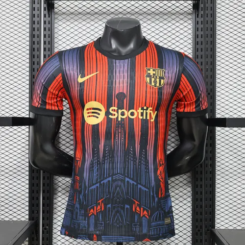 2026/2027 Versión Jugador Barcelona Edición Especial Naranja Púrpura Camiseta de Fútbol  