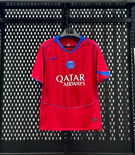 2025/2026 Camisa de Futebol Visitante Vermelha do Paris Saint-Germain  — view 1