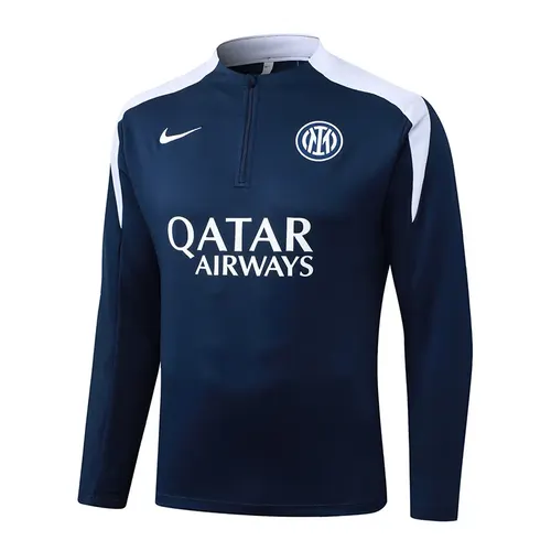 2025/2026 Inter Milán Media Cremallera Chándal Entrenamiento Azul Real Camiseta Fútbol  Set — view 3