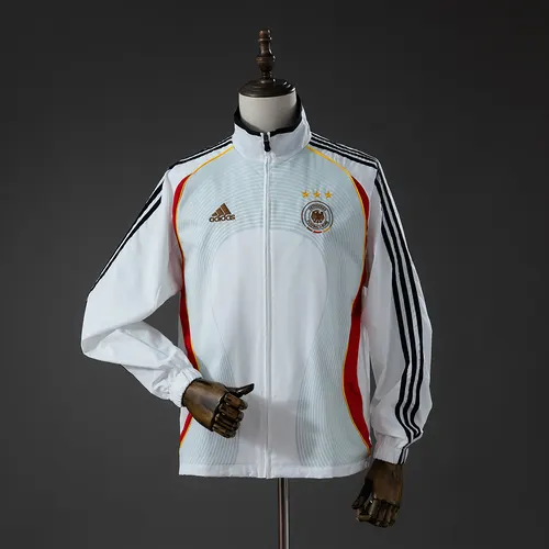 2025/2026 Germany Jacket Retro Windbreaker-blue stripes 