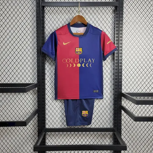 2024/2025 Barcelona Local Sponsor Coldplay Jersey  Kids Size — view 1