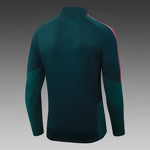 Ensemble maillot de football survêtement d'entraînement demi-zip bleu Real Madrid vert foncé 2026/2027 landaise  — view 5
