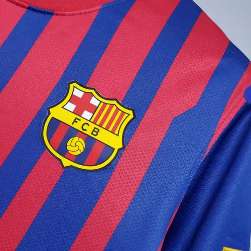 Camisa de Futebol Retro Barcelona Casa 2011/2012  — view 8