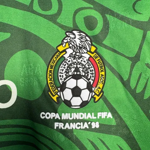 1998 Retro Mexiko Heim Fußballtrikot  — view 7
