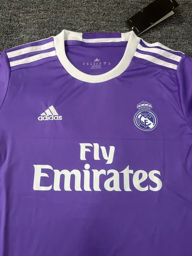 2016/2017 Retro Langarm Real Madrid Auswärts Fußballtrikot  Kindergröße — view 3