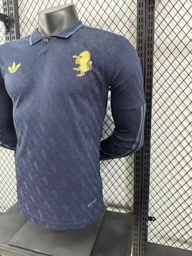 2024/2025 Versão Jogador Juventus Terceiro Uniforme Visitante Manga Longa Camisa de Futebol  — view 8